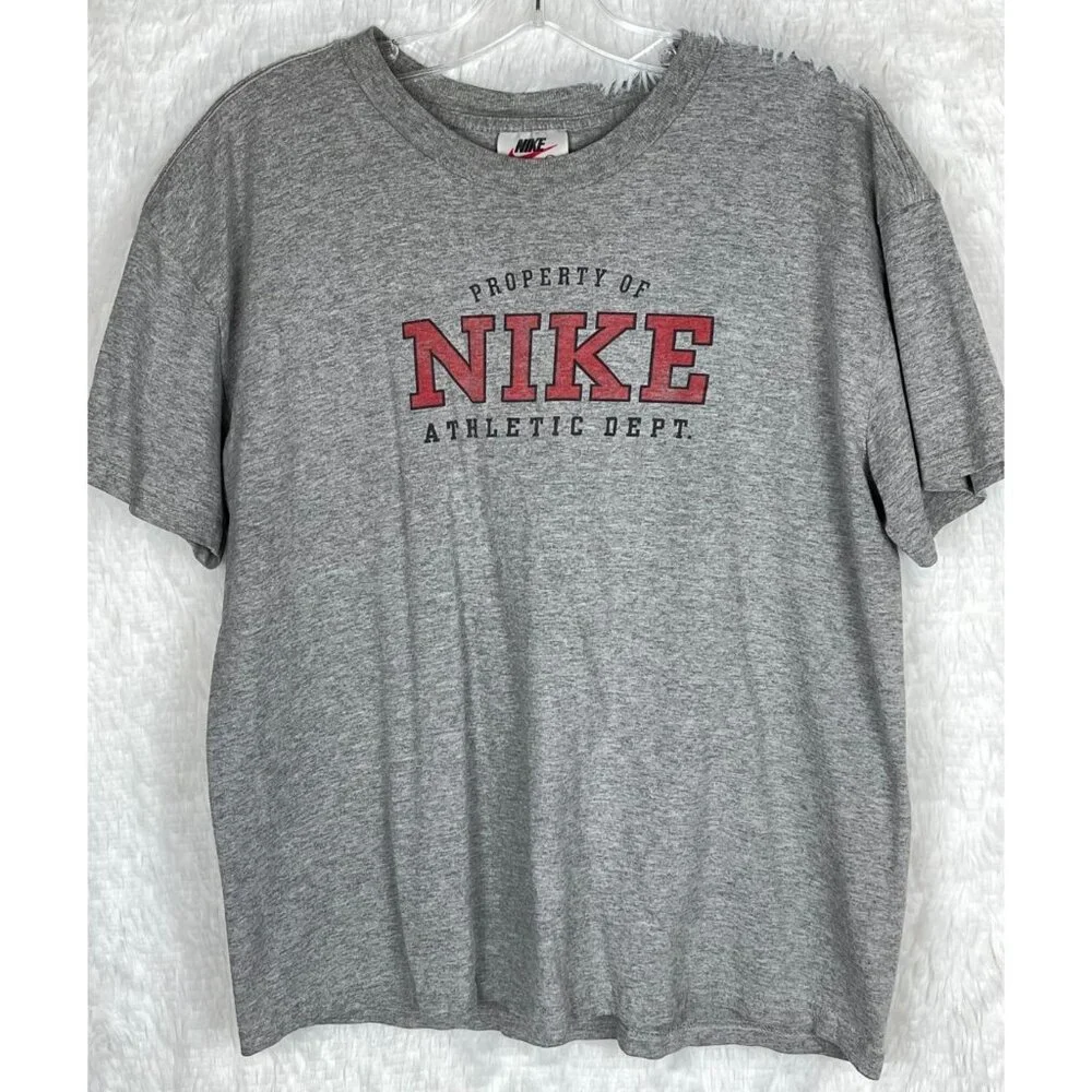 Nike Women's Large Gray T-Shirt Short Sleeve 